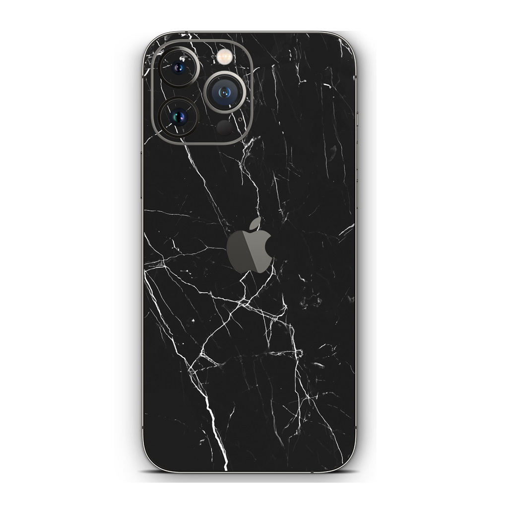 Black Marquina Sintered Stone Mobile Skin