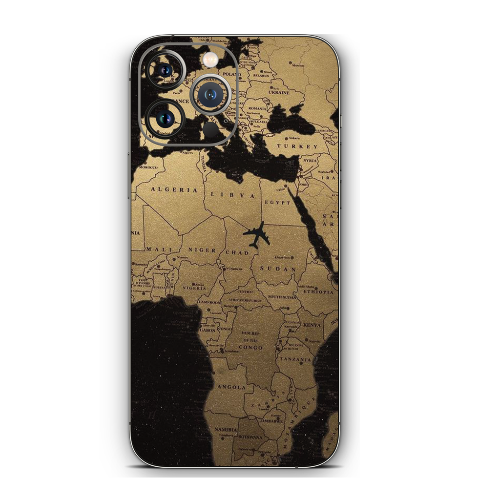 World Map Travel Mobile Skin